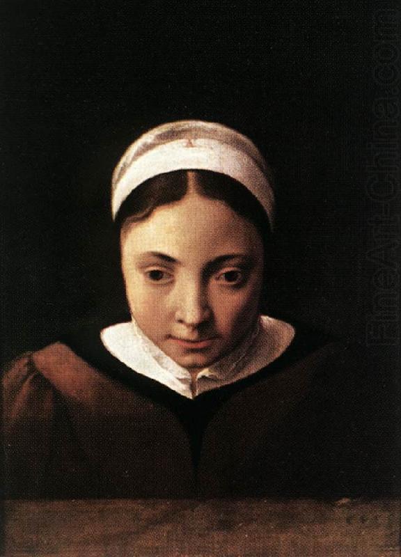 POELENBURGH, Cornelis van Portrait of a Young Girl af china oil painting image